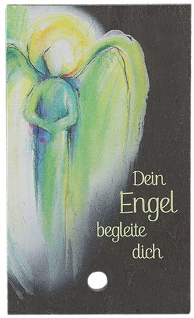 Schieferrelief Dein Engel begleite dich, zum Aufstellen