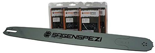 63cm Sägenspezi Schwert-Set Solid Drive mit 4 Halbmeißelketten 3/8 84TG 1,6mm passend für Stihl MS 462 MS462