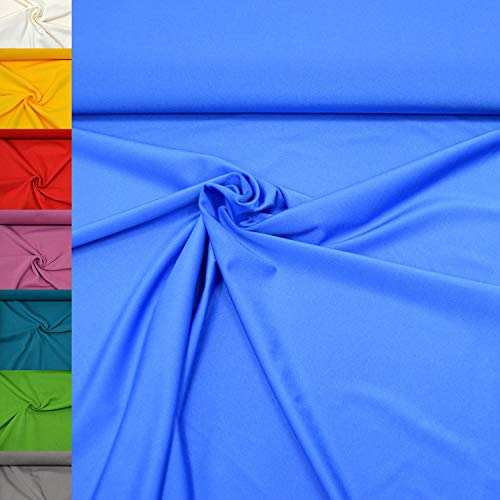 MAGAM-Stoffe Alison Jersey Lycra Stretch Stoff Oeko-Tex Meterware 50cm (11. Blau)