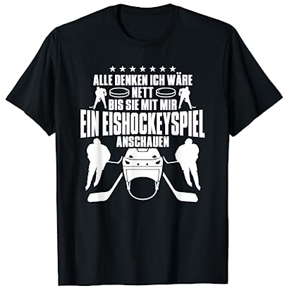 Eishockey-Fan Design: Nett, Bis Wir Eishockey Schauen T-Shirt