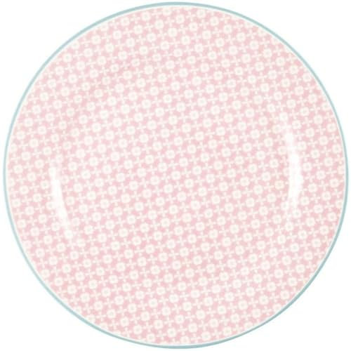 GreenGate - Assiette, assiette à gâteau, assiette à petit-déjeuner – Rose pâle – Diamètre : 20,5 cm