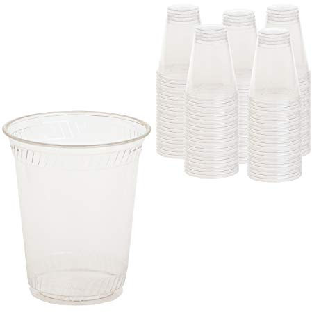 16 Oz Compostable Biodegradable Eco Friendly Sustainable Party Cups, Recycled Plastic Wine Cups Party Drinking Wedding cups, 100 Pack