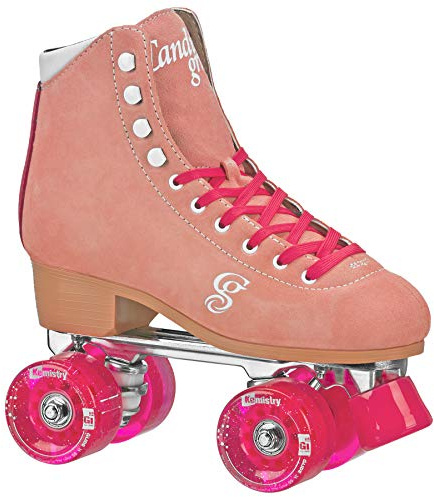 Candi GRL Carlin Quad Roller Skates Peach/Pink Size 09