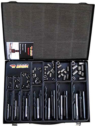 BaerCoil Gewindereparatur-Sortiment M 5 - M 12 - Gewinde Reparatur Satz Bohrer M5 M6 M8 M10 M12