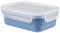 Emsa N10122 Clip & Close Color Edition Frischhaltedose | 0,55 Liter | 100% auslaufsicher/hygienisch | BPA-frei | spülmaschinen-, mikrowellen- und gefriergeeignet | Aqua Blau