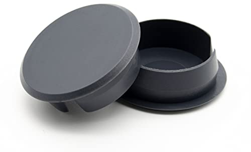 Enkotrade 36 Stück Abdeckstopfen in Anthrazit | 36x30 | Bohrloch Ø 30mm, Rohrabdeckung aus hochwertigem Polyethylen, Kunststoffkappen, Abdeckkappe, Stopfen, Blindstopfen, Verschlusskappe