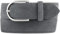 BELTINGER Damen-Gürtel aus Veloursleder 4 cm | Velour-Gürtel für Damen 40mm | Wildleder-Gürtel 4cm mit runder Gürtelschnalle | Dunkelgrau 85cm