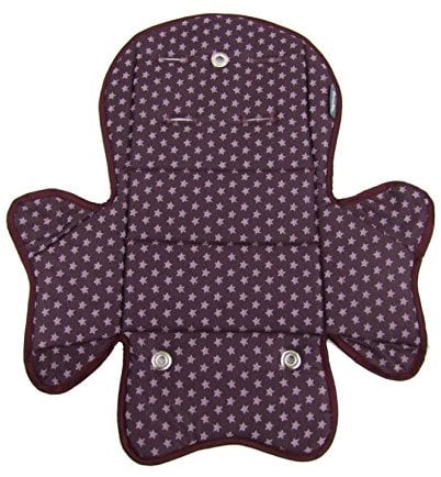 Ersatzbezug Sitzkissen Bezug Auflage für Kinder Fahrradsitz kompatibel mit Römer Jockey (bordeaux Sterne (Modell 5))