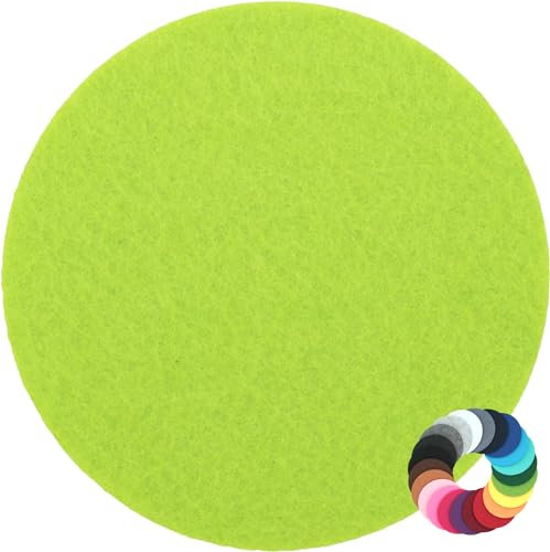 Rundes Platzset Filzuntersetzer in 35cm, Pistazie (HF012) für Gläser, Essen, Tischdeko