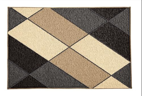 Kleine Wolke Badteppich AYANA Schwarz 70 x 120 cm | OEKO-TEX zertifiziert, rutschhemmende Unterseite, für Fußbodenheizung, maschinenwaschbar, 100% Polyacryl
