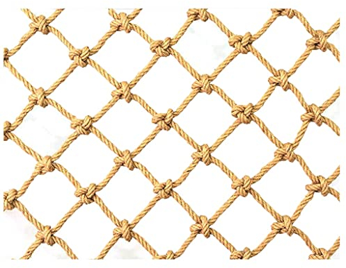 Netz Kletterseil Sicherheitsnetz Cargo Network Hanfseilnetz, Outdoor Kinder Kletternetz, Balkon Treppenzaun Schutznetz Dekoration Decke Hängebrücke Sicherheitsseilnetz für Kinder