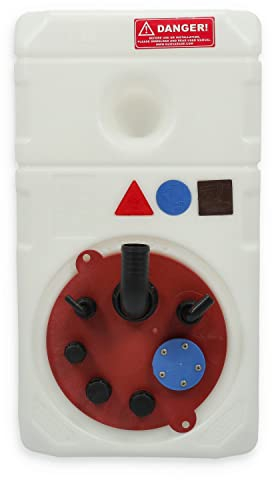 wellenshop Nuova Rade Tank 64 Liter für Benzin, Kunststoff Benzintank für Außenborder Kraftstofftank Bootstank