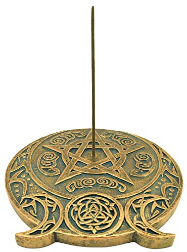 Nemesis Now Triple Moon Brûleur d'encens Doré 13,7 cm