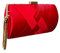CORIOS Clutch Donna Borsetta da Sera Borsa a Spalla con Frange Pochette Piccolo con Catena Elegante Borse Messenger Cocktail Festa Cerimonia Ballo Borsa a Tracolla Rosso