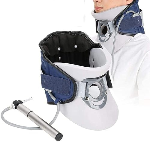 Halswirbelsäulen-Traktionsgerät – Nackenschmerzlinderung – Nackenpflege-Wiederherstellungswerkzeug – Heizungs-Nackendehner-Korrektur-Reparatur-Physiotherapie-Wirbelsäulen-Massagegerät für di