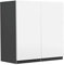 Vicco Hängeschrank R-Line, hängender Küchenschrank, Weiß/Anthrazit, 60 cm J-Shape