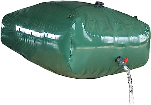 AviiSo Grande capacité bidons pliants Réservoir de Stockage d'eau Vert Portable Pliable, Transport de Sac d'eau de Voiture, Sac de Rangement de Jardinage extérieur (Size : 1.5x1x0.6m/900L/237Gallon)