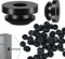 100pcs Cable Railing Rubber Grommets, 1/85/323/16 Cable Railing Rubber Grommets Railing Protective Sleeves Cable Railing Kit for Metal Posts