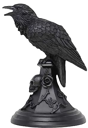 Gothic-Kerzenhalter, Halloween-Thema, dunkler Rabe/Eule, Kunstharz-Statue, Skulptur, Kerzenständer, Dekoration, Gothic-Horror, Basteln, Dekoration für Zuhause, Esszimmer, Badezimmer, Küche, Flur