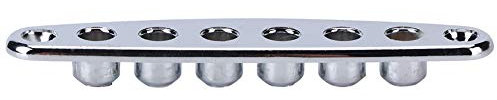 Casquillos de Cuerda de Guitarra, Placa de Tele Control, Cuerda de Guitarra a Través de la Placa, Casquillos de Montaje, Piezas de bajo Eléctrico de Aleación de Zinc (Plata)