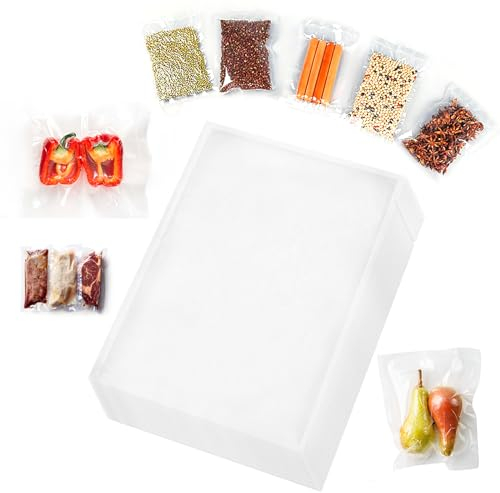 Vakuumierbeutel 100 Beutel,20x30cm Profi-Folienbeutel für Vakuumiergerät, vakuumbeutel für lebensmittel, Sous Vide Gefrierbeutel, Einschweissbeutel, BPA-frei