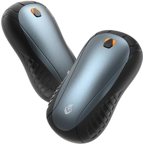 FANDLISS Handwärmer Elektrisch 2er, Tragbare Taschenwärmer Handwärmer Wiederaufladbar 6000 mAh Hand Warmers 3 Heizmodi Schnelles Aufheizen,Ideal Warmes Geschenk für Outdoor Sport,Camping im Winter