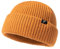 Comhats Herren Damen Gelbe XL/XXL übergroße Winter Kurze Fischer-Mütze Merinowoll-Mischung Strick-Skull-Watch-Cap extra große Köpfe langlebige warme Mütze für kaltes Wetter