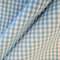 Stoff Meterware Baumwollstoff 0,5 m Karo Vichkaro Vichy kariert 0,4 mm durchgewebt rot rosa beige hellblau kiwi grau Kleiderstoff Dekostoff Vorhang Gardinenstoff aus Frankreich Züchenkaro (Hellblau)