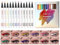 12 Farben Liquid Eyeliner Set, Wasserdicht Langlebig Eyeliner Bleistift Set, Hochpigmentierter Eyeliner-Stift-Set, Matte Eyeliner Bunt für den Täglichen Gebrauch und Weihnachten