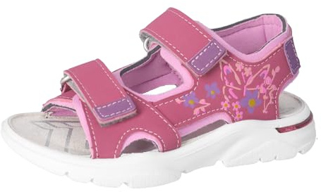 RICOSTA Mädchen Sandalen Caro, Kinder Sommerschuhe, Freizeitschuhe, Outdoorsandalen, Klettverschluss, Strandschuhe, Fuchsia/rosada (360), 29 EU