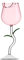 BestAlice Copa de Vino Rosa, Copas de Vino Tinto con Flores Románticas, Copas de Cóctel, Copa Creativa de Flores de Rosas, Taza de Vidrio para Beber, Regalos para Bar, Boda, Fiesta,(280ml-Rosa-2uds)