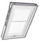 Original Roto Rollo Exclusiv ZRE für Roto Dachfenster - Führungsschiene Weiß - Manuelle Bedienung - Tageslichtrollo für Baureihe Designo R6/R8 i8 und Classic 64/84 - Größe 074/140 | 07/14 - Farbe Weiß
