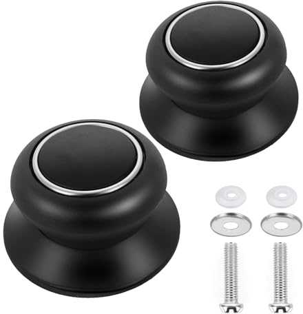 Gfamous 2 Pièces Boutons de Couvercle de Pot,Casserole Couvercle Boutons,Boutons de Couvercle,pour Casserole Boutons Universelle Poignée de Cuisine Couvercle de Casserole Boutons de Rechange avec