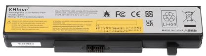 KHlove L11S6Y01 L11L6Y01 L11M6Y01 Laptop Batterie pour Lenovo G500 G505 G510 G580 G585 G700 G710 G480 G485, Lenovo IdeaPad Y480 Y580 Z480 Z580 Z585 p500 P580 P585 P585 N580 N581 N585 N586 4400mAh