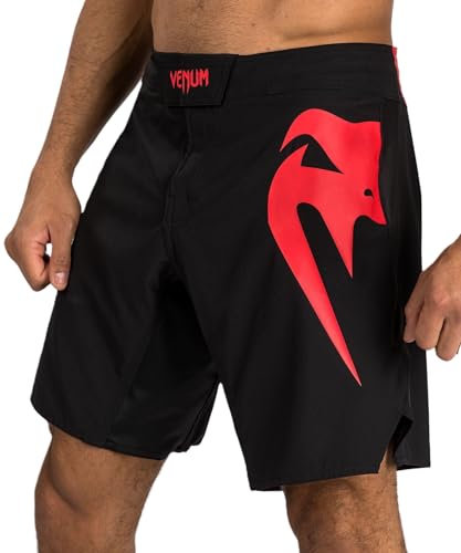 Venum Herren Light 5.0 Fight Shorts, Schwarz/Rot, Mittel