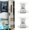 2 Pack RV Magnetic Door Holders, Strong Magnet Door Stop RV Baggage Door Catch Latch with Screws & Adhesive for RV Camper Motor Home Cargo Trailer Accessories (White)