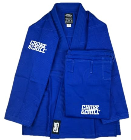 Choke&Chill BJJ Jiu Jitsu Einsteiger Anzug Gi - Blau (A1)