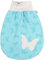 Lilakind Baby Strampelsack Gefüttert Blau Schmetterlinge 0-3 Monate