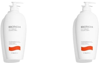 Biotherm Oil Therapy Baume Corps Bodylotion, mit wertvollen Ölen, für intensive Feuchtigkeitspflege, Körperlotion speziell für raue und trockene Haut, nährende Skincare, 400 ml (Packung mit 2)