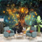 Papier Peint Intissé Forêt Magique Arbres Fantastiques Déco Murale Maison Chambre Salon, Photo Murale Décorative - Pour Jeunesse Enfants 350 x 256 cm