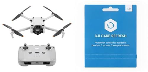DJI Mini 3+ DJI Card DJI Care Refresh 1-Year Plan (DJI Mini 3) – Leichte und faltbare Mini-Kameradrohne mit 4K HDR-Video, 38 min Flugzeit, echten vertikalen Aufnahmen und intelligenten Funktionen, C0