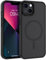 YINLAI for iPhone 13 Mini Magnetic Case [Compatible with Magsafe] Carbon Fiber Support Wireless Charging Slim Full Shockproof Case for iPhone 13 Mini 5.4, Black