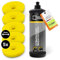 Liquid Elements - Auto Politur Set Medium Cut and Gloss 1L - Autopolitur Set mit 5x 75mm Polierschwamm Centriforce V2 – Lackaufbereitung Komplettset ideal für alle Poliermaschinen
