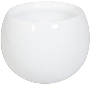 Campella Orbis Pot de Fleurs décoratif pour intérieur et extérieur Blanc laqué Grand Format