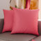 PETTI Artigiani Italiani - Coppia di Federe Cuscino 60x60 cm in Microfibra, Cuscini Arredo Camera da Letto, Divano, Set 2 Fodere Copricuscino, Federa Tinta Unita Fucsia, 100% Made in Italy