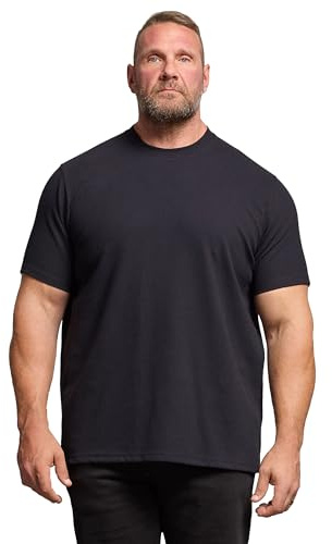 BadRhino Big & Tall Red Ottoman Textured T-Shirt - Men's - Plus Size Curve