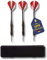 BEST SPORTING Dartpfeile Metallspitze I Tournament Dartpfeile Missile mit Etui I 3 Profi-Dartpfeile à 20 g mit Metallspitze I Dartpfeile mit Metall-Schaft & Metallspitze I Dart-Zubehör
