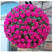 Best Artificial 28cm Pink Rose Topiary Hanging Flower Ball **UV Fade Protected**
