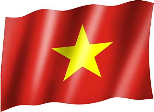 sportfanshop24 Flagge/Fahne Vietnam Staatsflagge/Landesflagge/Hissflagge mit Ösen 150x90 cm, sehr Gute Qualität
