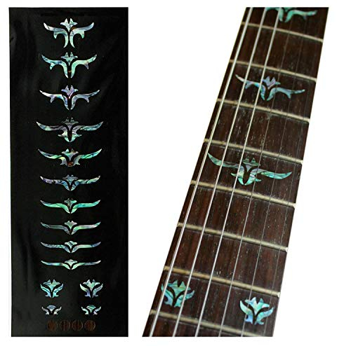 Inlay Sticker Griffbrett Position Marker für Gitarren & Bass Tailored Leaves Abalone Mix
